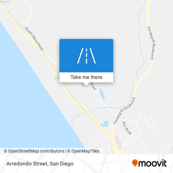 Arredondo Street map