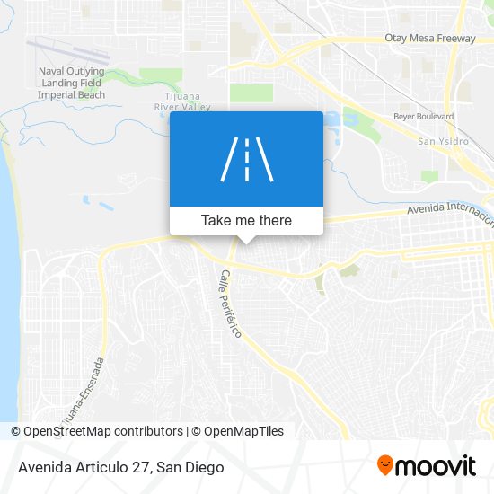 Avenida Articulo 27 map
