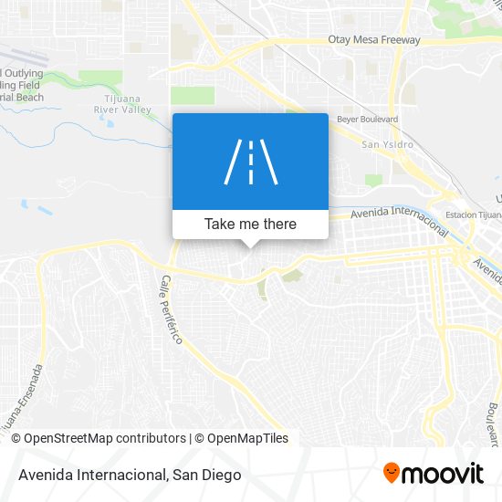 Mapa de Avenida Internacional