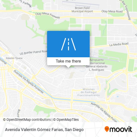 Avenida Valentín Gómez Farias map