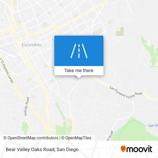 Mapa de Bear Valley Oaks Road