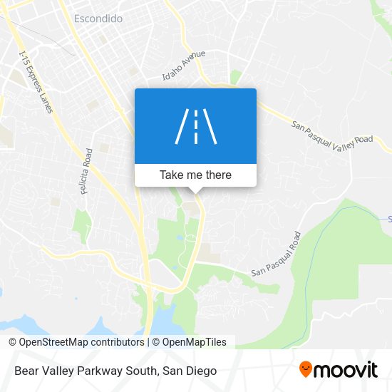 Bear Valley Parkway South map