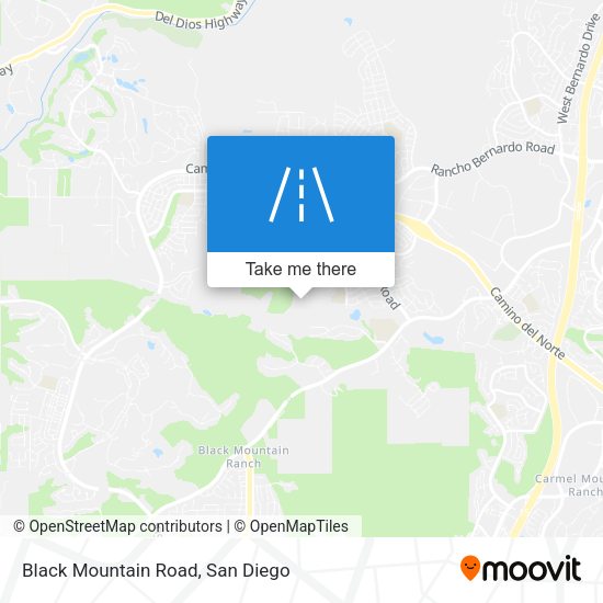 Black Mountain Road map