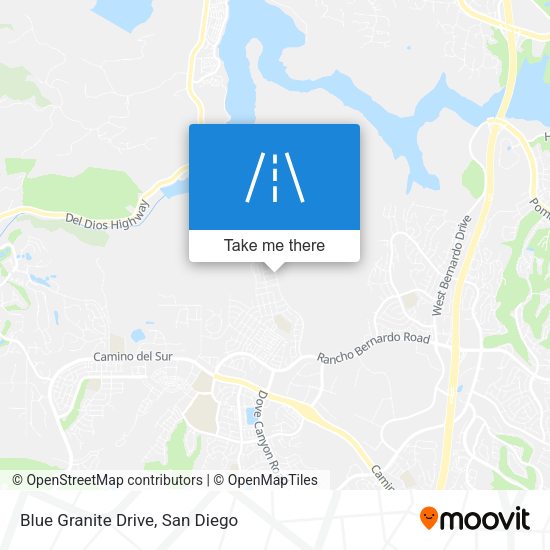 Blue Granite Drive map