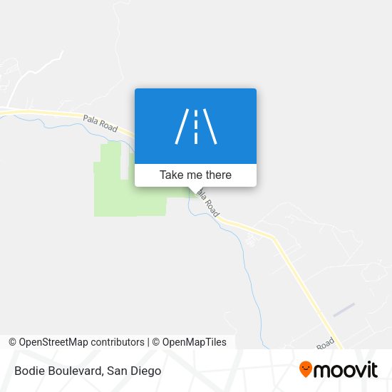 Bodie Boulevard map