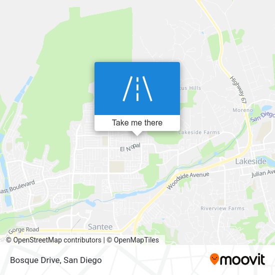 Mapa de Bosque Drive