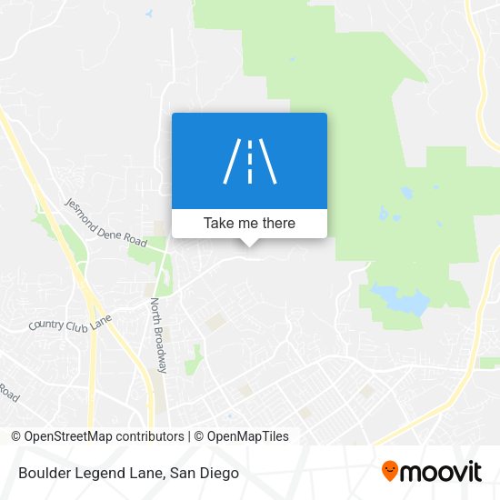 Boulder Legend Lane map