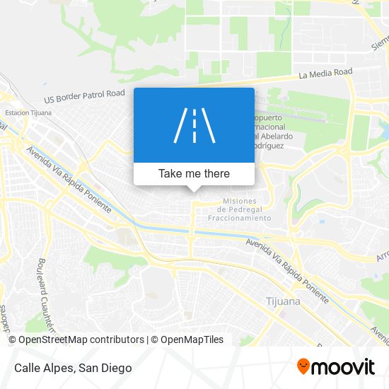 Mapa de Calle Alpes