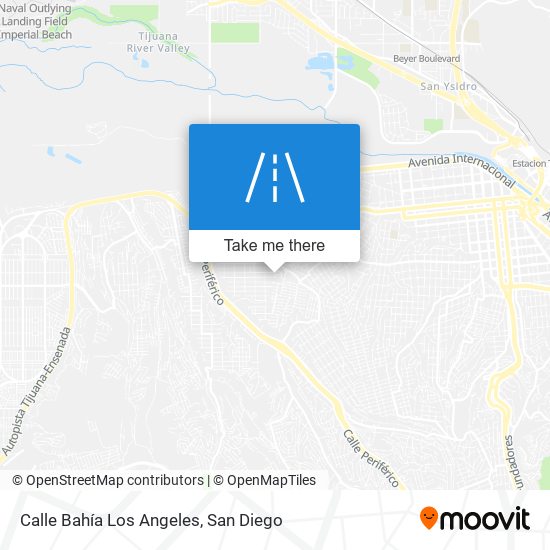 Mapa de Calle Bahía Los Angeles