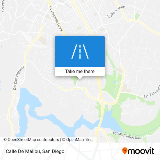Mapa de Calle De Malibu