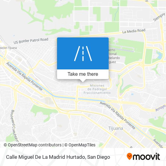 Mapa de Calle Miguel De La Madrid Hurtado