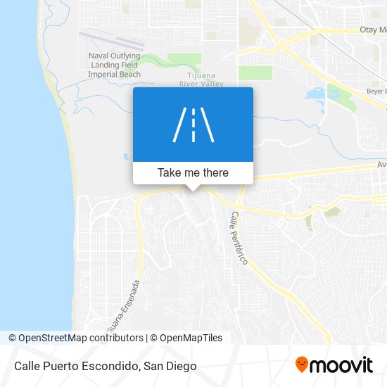 Calle Puerto Escondido map
