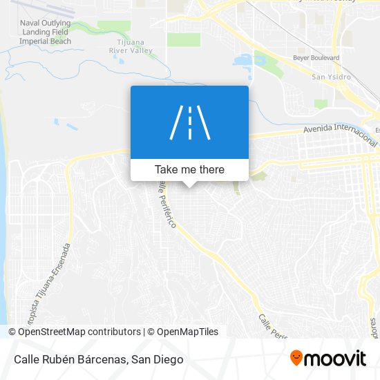 Mapa de Calle Rubén Bárcenas