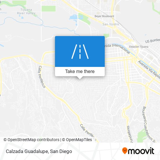 Calzada Guadalupe map