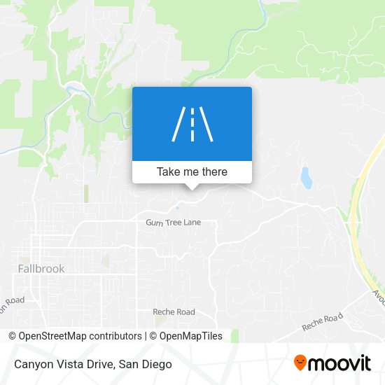 Canyon Vista Drive map