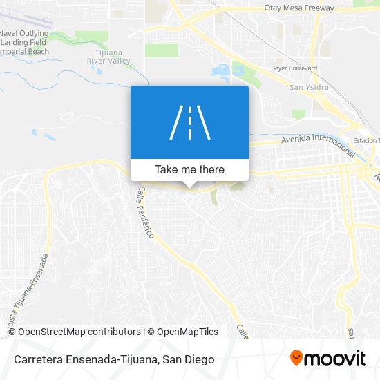 Carretera Ensenada-Tijuana map