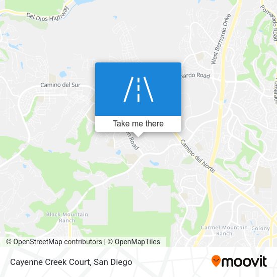 Cayenne Creek Court map
