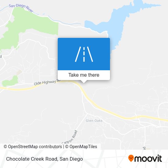Mapa de Chocolate Creek Road