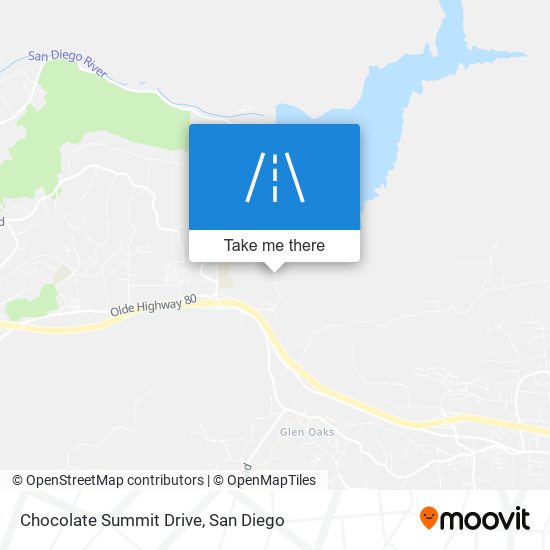 Chocolate Summit Drive map