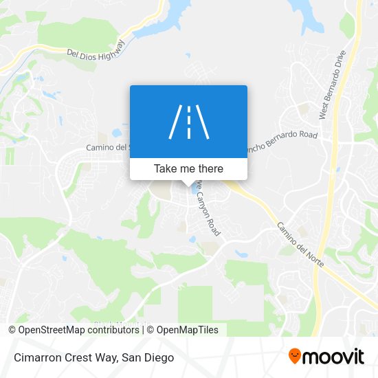 Cimarron Crest Way map