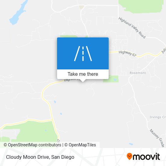 Mapa de Cloudy Moon Drive