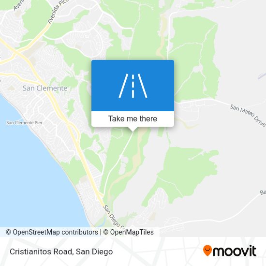 Mapa de Cristianitos Road