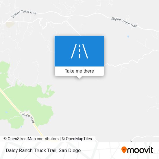 Daley Ranch Truck Trail map