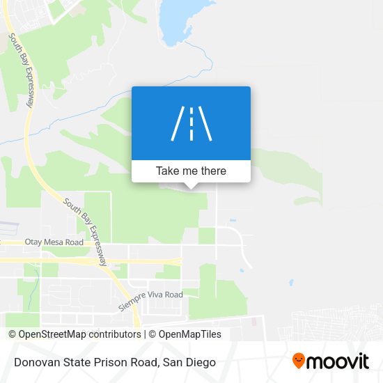 Donovan State Prison Road map