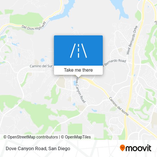Mapa de Dove Canyon Road
