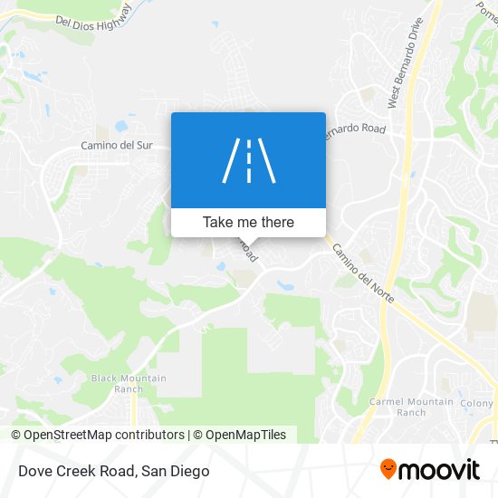 Dove Creek Road map