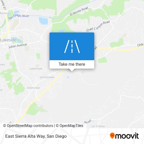 East Sierra Alta Way map
