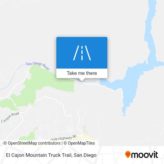 Mapa de El Cajon Mountain Truck Trail