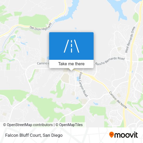 Mapa de Falcon Bluff Court