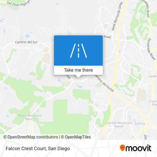 Mapa de Falcon Crest Court