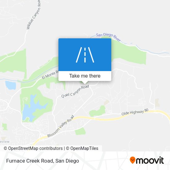 Mapa de Furnace Creek Road