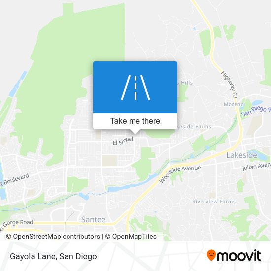 Mapa de Gayola Lane