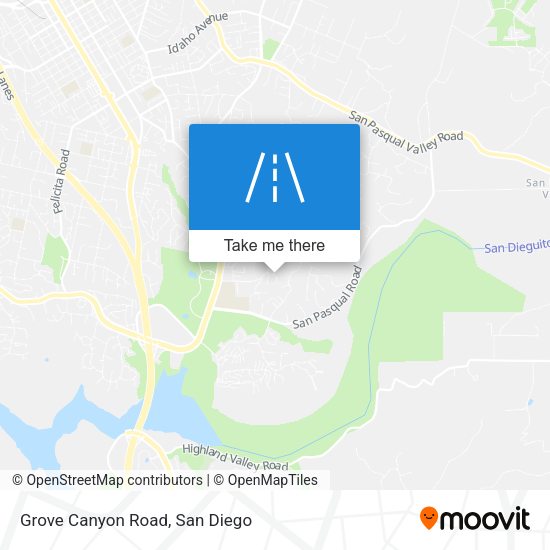 Mapa de Grove Canyon Road