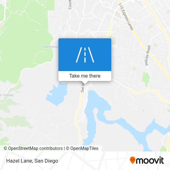 Mapa de Hazel Lane