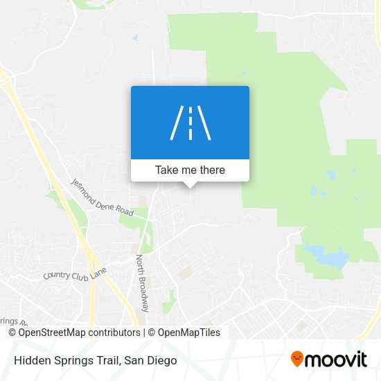 Hidden Springs Trail map