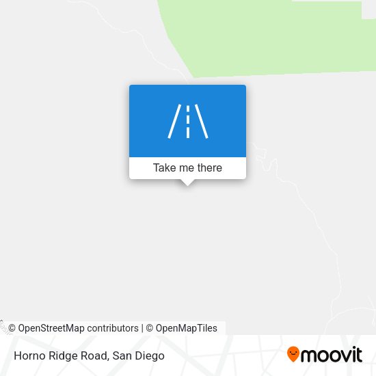 Horno Ridge Road map