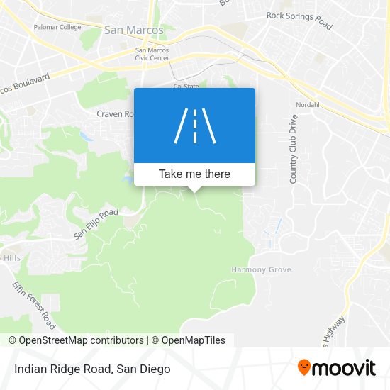 Mapa de Indian Ridge Road