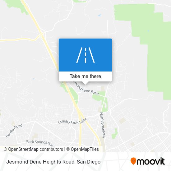 Jesmond Dene Heights Road map