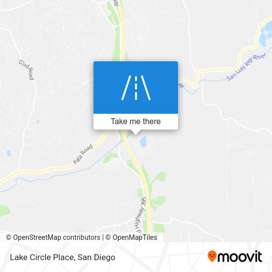 Lake Circle Place map