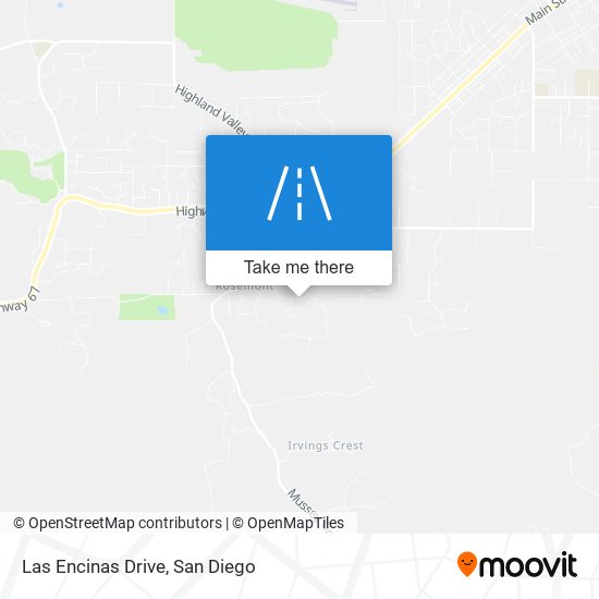 Las Encinas Drive map