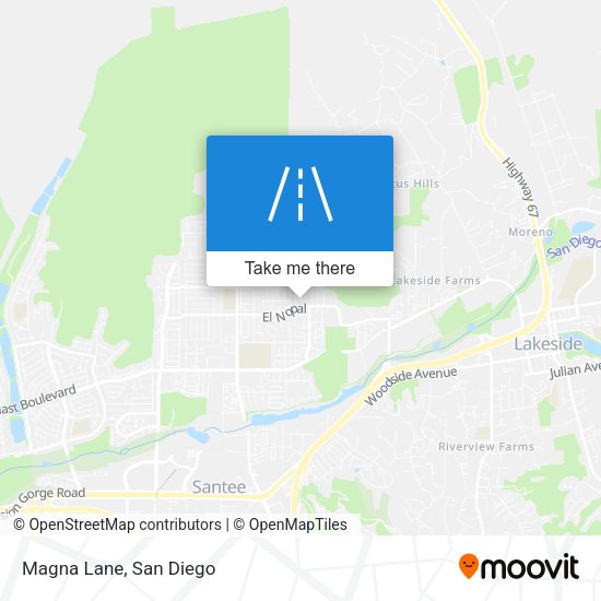 Mapa de Magna Lane