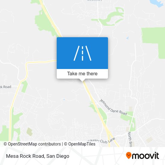 Mapa de Mesa Rock Road