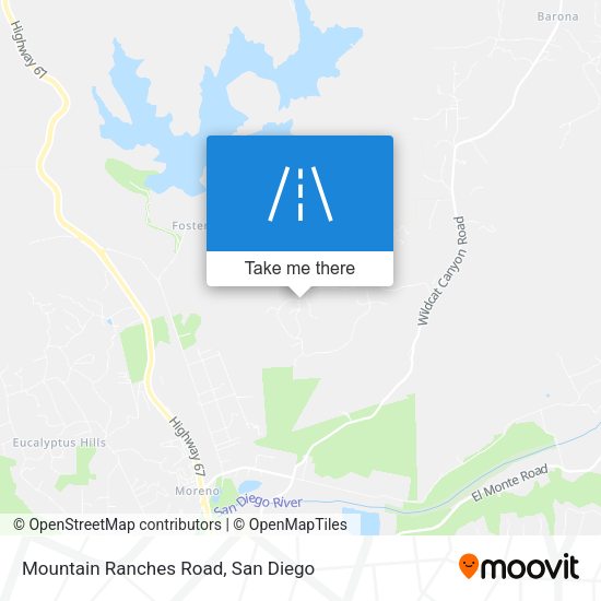 Mapa de Mountain Ranches Road