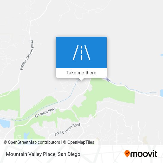 Mountain Valley Place map