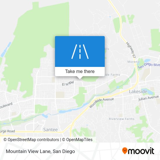 Mapa de Mountain View Lane