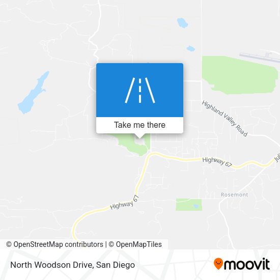 North Woodson Drive map